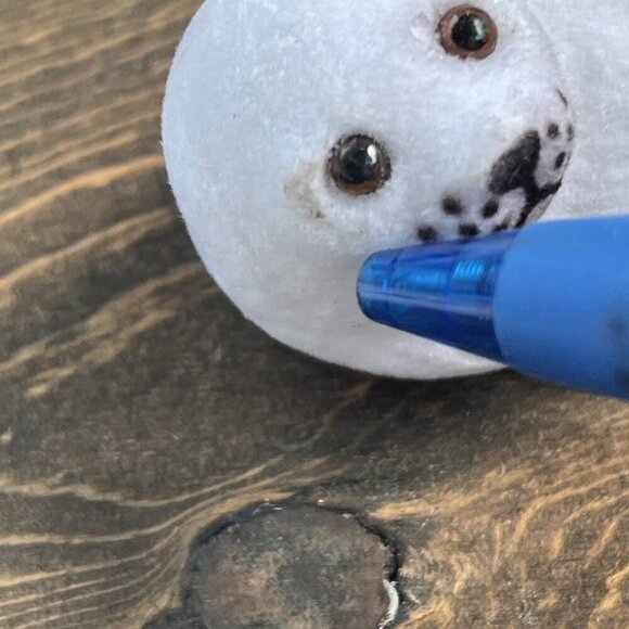 Vintage Flocked Seals White Hong Kong Fuzzy 3.5" figures NOS Decor lot of 15 - Picture 10 of 15